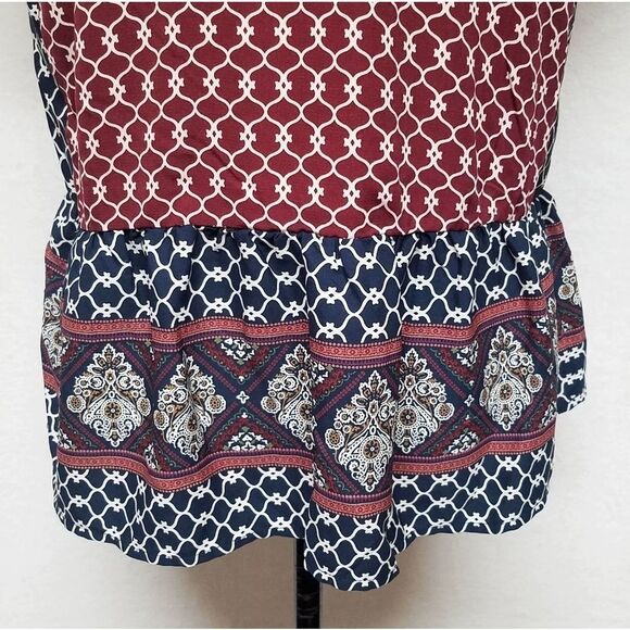 ANTHROPOLOGIE En Elly Mariya Mosaic V-neck Tunic - Picture 10 of 12